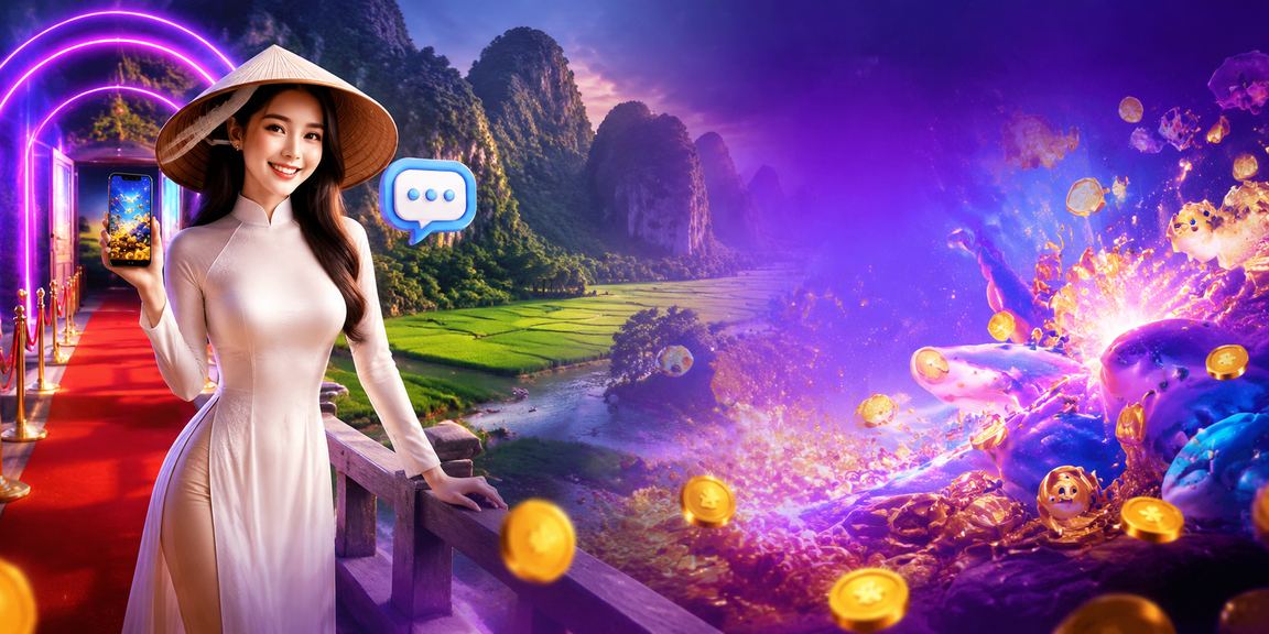 Người dùng truy cập xổ số trực tiếp tại Ninh Bình bằng điện thoại di động với ánh đèn neon nền